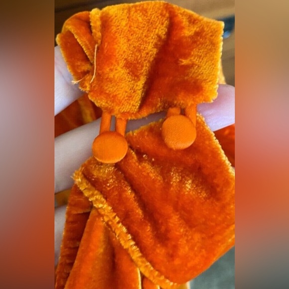 FREE PEOPLE orange velvet sequins swing dress - Picture 9 of 9